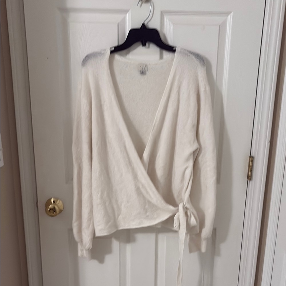 A New Day Cream V-Neck Sweater